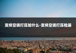 变频空调打压加什么-变频空调打压检漏