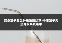 安卓盒子怎么升级系统版本-小米盒子无法升级系统版本