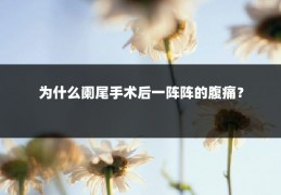 为什么阑尾手术后一阵阵的腹痛？