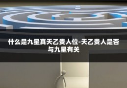 什么是九星真天乙贵人位-天乙贵人是否与九星有关