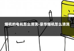 烟机的电机怎么清洗-豪华烟机怎么清洗
