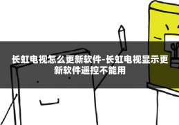 长虹电视怎么更新软件-长虹电视显示更新软件遥控不能用