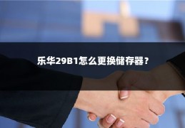 乐华29B1怎么更换储存器?