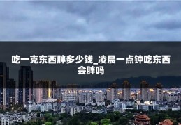吃一克东西胖多少钱_凌晨一点钟吃东西会胖吗