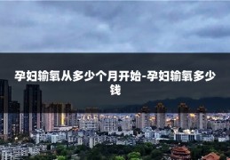 孕妇输氧从多少个月开始-孕妇输氧多少钱