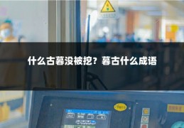什么古暮没被挖？暮古什么成语