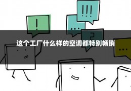 这个工厂什么样的空调都特别畅销