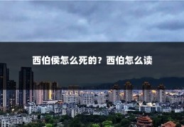 西伯侯怎么死的?西伯怎么读