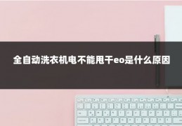 全自动洗衣机电不能甩干eo是什么原因