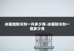 冰箱加制冷剂一升多少钱-冰箱制冷剂一瓶多少克