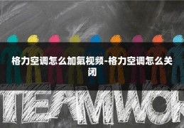 格力空调怎么加氟视频-格力空调怎么关闭