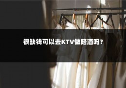 很缺钱可以去KTV做陪酒吗？