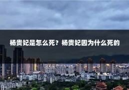 杨贵妃是怎么死？杨贵妃因为什么死的