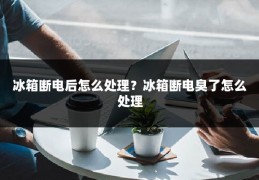 冰箱断电后怎么处理?冰箱断电臭了怎么处理