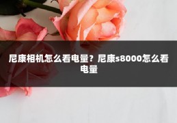 尼康相机怎么看电量？尼康s8000怎么看电量