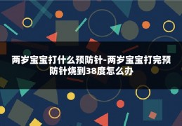 两岁宝宝打什么预防针-两岁宝宝打完预防针烧到38度怎么办