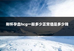刚怀孕血hcg一般多少正常值是多少钱