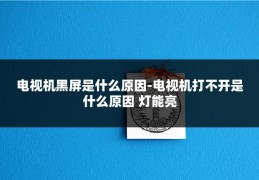 电视机黑屏是什么原因-电视机打不开是什么原因 灯能亮
