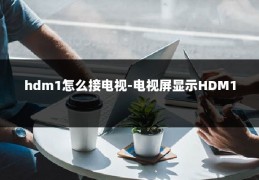 hdm1怎么接电视-电视屏显示HDM1