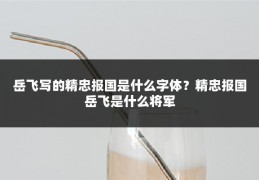 岳飞写的精忠报国是什么字体?精忠报国岳飞是什么将军