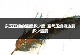 东芝压缩的温度多少度_空气压缩能达到多少温度