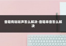 音箱有嗡嗡声怎么解决-音箱串音怎么解决