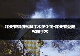 踝关节微创松解手术多少钱-踝关节受限松解手术