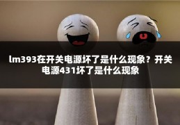lm393在开关电源坏了是什么现象?开关电源431坏了是什么现象