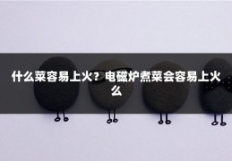 什么菜容易上火？电磁炉煮菜会容易上火么