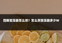 四脚变压器怎么测?怎么测变压器多少W