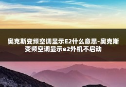 奥克斯变频空调显示E2什么意思-奥克斯变频空调显示e2外机不启动