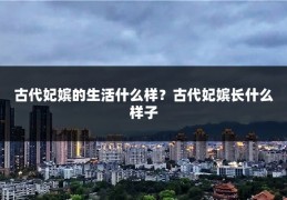古代妃嫔的生活什么样？古代妃嫔长什么样子