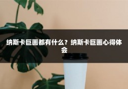 纳斯卡巨画都有什么?纳斯卡巨画心得体会