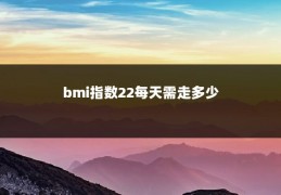 bmi指数22每天需走多少