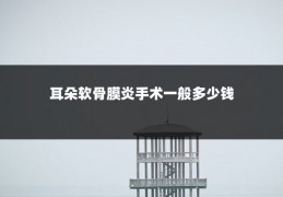 耳朵软骨膜炎手术一般多少钱