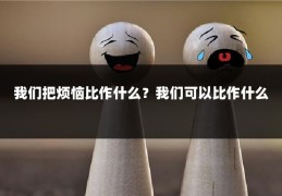 我们把烦恼比作什么?我们可以比作什么