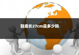 鞋底长27cm是多少码