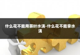 什么花不能用茶叶水浇-什么花不能拿水浇