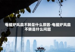 电磁炉风扇不转是什么原因-电磁炉风扇不转是什么问题