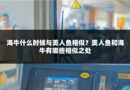 海牛什么时候与美人鱼相似?美人鱼和海牛有哪些相似之处