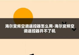 海尔变频空调遥控器怎么用-海尔变频空调遥控器开不了机
