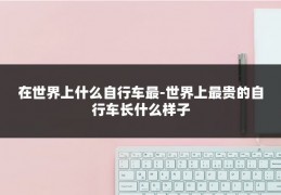 在世界上什么自行车最-世界上最贵的自行车长什么样子
