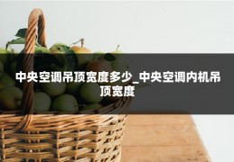 中央空调吊顶宽度多少_中央空调内机吊顶宽度