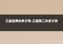 乙脑自费的多少钱-乙脑第二针多少钱