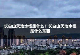 长白山天池水怪是什么?长白山天池水怪是什么东西