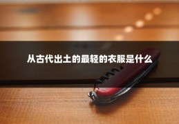 从古代出土的最轻的衣服是什么