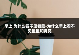 早上 为什么看不见老鼠-为什么早上看不见星星和月亮