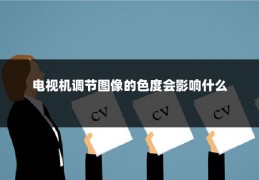 电视机调节图像的色度会影响什么