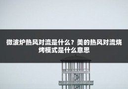 微波炉热风对流是什么?美的热风对流烧烤模式是什么意思