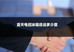 夏天电控冰箱应设多少度
